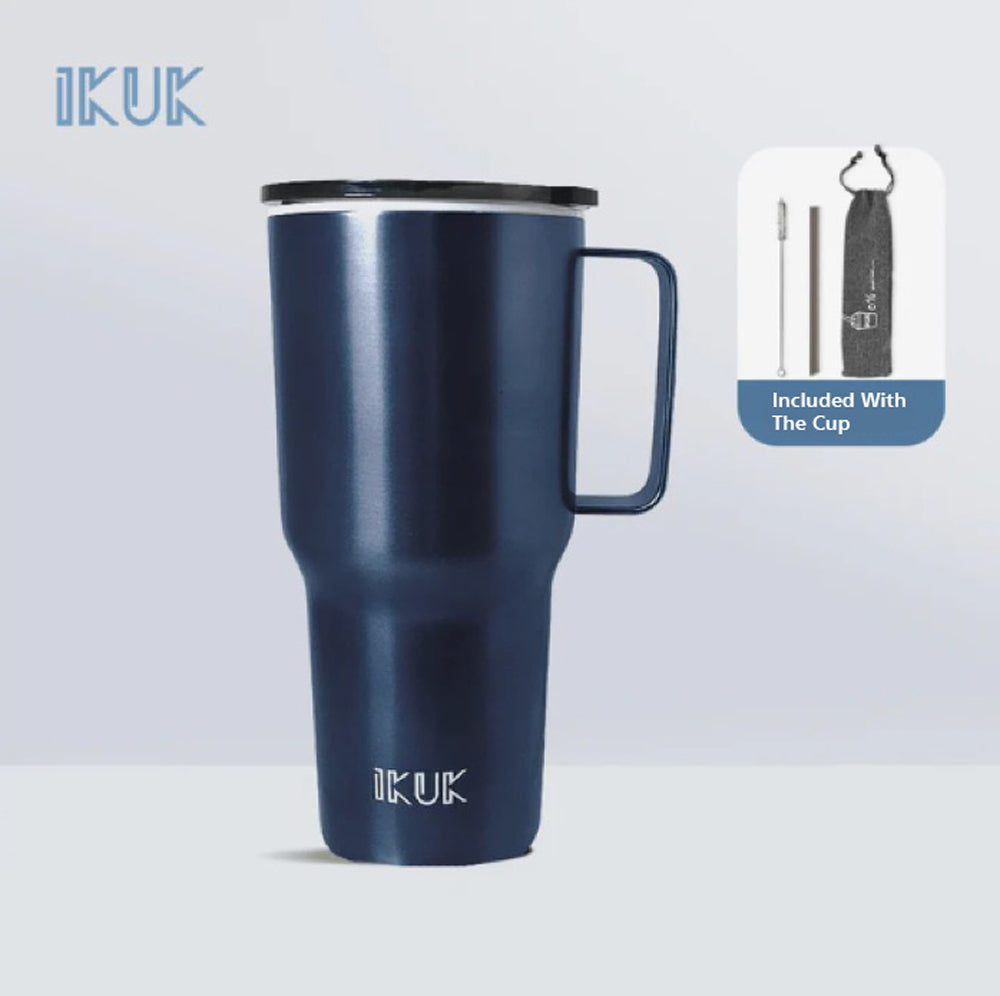 IKUK Porcelain Bubble Tea Cup-Handled Cup 900ml