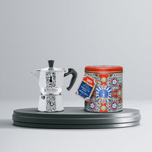 將圖片載入圖庫檢視器 BIALETTI 經典摩卡壺3TZ-藝術慶典90周年+ D&amp;G咖啡粉
