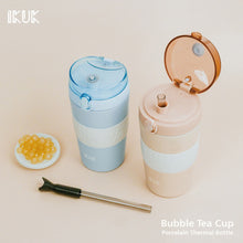 將圖片載入圖庫檢視器 Flip-top lid Porcelain Bubble Tea Cup🧋-600ml
