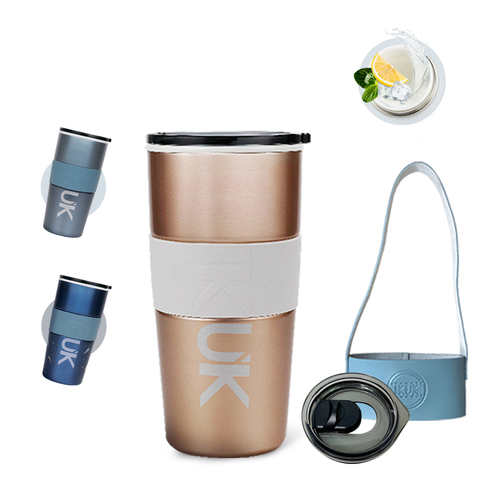 Porcelain Travel Mug-600ml, an eco-friendly cup that can hold a large cup of coffee from convenience stores (daily milk cup)